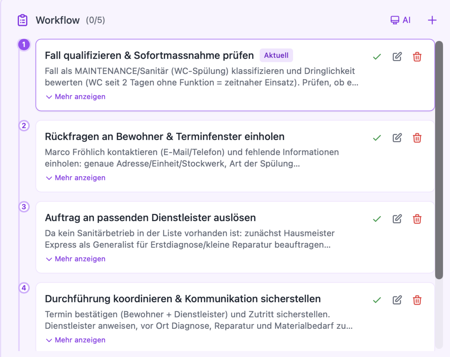 Fallbezogener Workflow